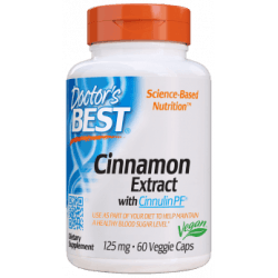 DOCTOR'S BEST Cinnamon Extract + Cinnulin PF 60 kaps. DOCTOR'S BEST Cinnamon Extract + Cinnulin PF 60 kaps.