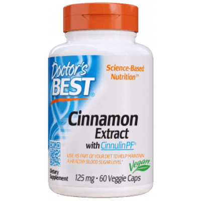 DOCTOR'S BEST Cinnamon Extract + Cinnulin PF 60 kaps.
