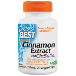 DOCTOR'S BEST Cinnamon Extract + CinSulin 120 kaps. DOCTOR'S BEST Cinnamon Extract + CinSulin 120 kaps.