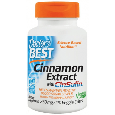 DOCTOR'S BEST Cinnamon Extract + CinSulin 120 kaps.