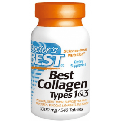 DOCTOR'S BEST Collagen Types 1 & 3 1000mg 540 tab.