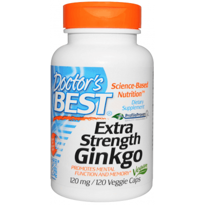 DOCTOR'S BEST Extra Strength Ginkgo 120mg 120 kaps.