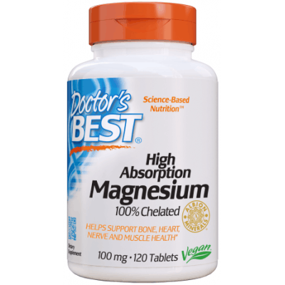 DOCTOR'S BEST High Absorption Magnesium 100mg 120 tab.