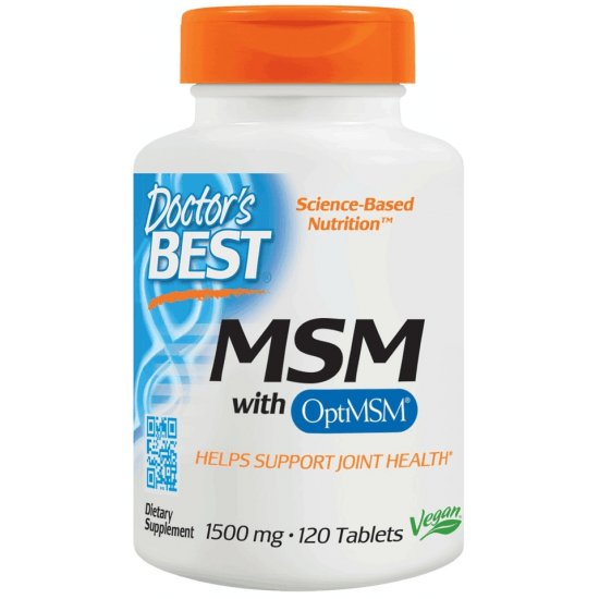 DOCTOR'S BEST MSM with OptiMSM 1500mg 120 tab. DOCTOR'S BEST MSM with OptiMSM 1500mg 120 tab.