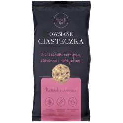 FOODS BY ANN Ciasteczka owsiane z nerkowcami, żurawiną i rodzynkami bezglutenowe 100g FOODS BY ANN Ciasteczka owsiane z nerkowcami, żurawiną i rodzynkami bezglutenowe 100g