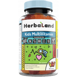 HERBALAND Kids Multivitamin (Sugar-Free) 90 żelek HERBALAND Kids Multivitamin (Sugar-Free) 90 żelek