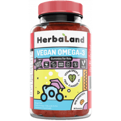 HERBALAND Vegan Omega-3 Gummies for Kids (Sugar-Free) 90 żelek HERBALAND Vegan Omega-3 Gummies for Kids (Sugar-Free) 90 żelek