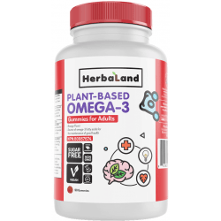HERBALAND Vegan Omega-3 Gummies for Adults (Sugar-Free) 90 żelek HERBALAND Vegan Omega-3 Gummies for Adults (Sugar-Free) 90 żelek