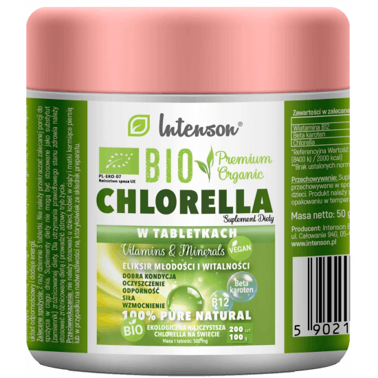 INTENSON Chlorella BIO 200 tab. INTENSON Chlorella BIO 200 tab.