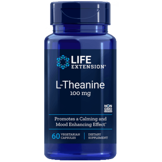 LIFE EXTENSION L-Theanine 100mg 60 kaps. LIFE EXTENSION L-Theanine 100mg 60 kaps.