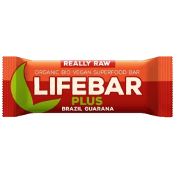 LIFEFOOD Baton z orzechami brazylijskimi i guaraną RAW BIO bezglutenowy 47g LIFEFOOD Baton z orzechami brazylijskimi i guaraną RAW BIO bezglutenowy 47g