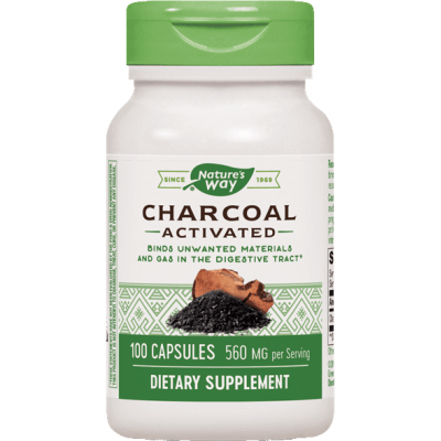 NATURE'S WAY Charcoal Activated 100 kaps.