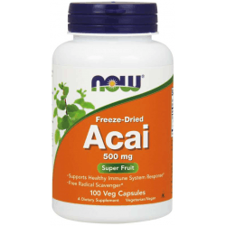 NOW FOODS Acai 500mg 100 kaps.