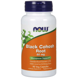 NOW FOODS Black Cohosh Root 80mg 90 kaps. NOW FOODS Black Cohosh Root 80mg 90 kaps.