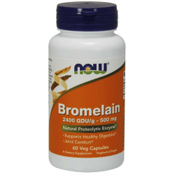 NOW FOODS Bromelain 500mg 60 kaps