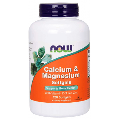 NOW FOODS Calcium & Magnesium Softgels 120 kaps.