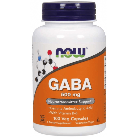 NOW FOODS GABA with Vitamin B6 500mg 100 kaps. NOW FOODS GABA with Vitamin B6 500mg 100 kaps.