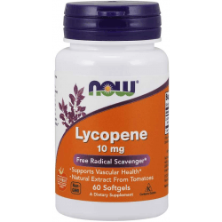 NOW FOODS Lycopene 10mg 60 kaps. NOW FOODS Lycopene 10mg 60 kaps.