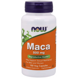 NOW FOODS Maca 500mg 100 kaps. NOW FOODS Maca 500mg 100 kaps.
