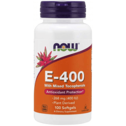 NOW FOODS Natural E-400 100 kaps. NOW FOODS Natural E-400 100 kaps.