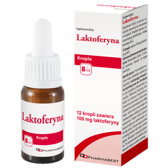 PHARMABEST Laktoferyna krople 8 ml PHARMABEST Laktoferyna krople 8 ml