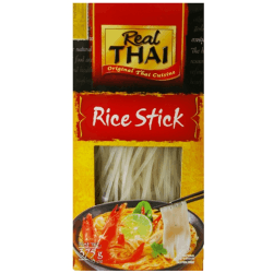 REAL THAI Makaron ryżowy 3mm 375g REAL THAI Makaron ryżowy 3mm 375g