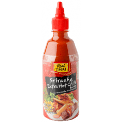 REAL THAI Sos chilli Sriracha extra hot 430ml REAL THAI Sos chilli Sriracha extra hot 430ml
