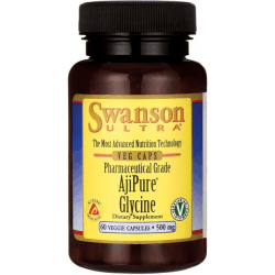 SWANSON AjiPure Glycine 500mg 60 kaps.