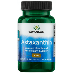 SWANSON Astaxanthin 4mg 60 kaps. SWANSON Astaxanthin 4mg 60 kaps.