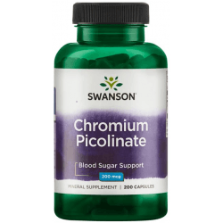 SWANSON Chromium Picolinate 200mcg 200 kaps. SWANSON Chromium Picolinate 200mcg 200 kaps.