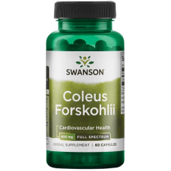 SWANSON Coleus Forskohlii 400mg 60 kaps. SWANSON Coleus Forskohlii 400mg 60 kaps.