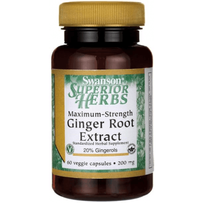 SWANSON Ginger Root Extract 200mg 60 kaps.