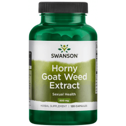 SWANSON Horny Goat Weed Extract 500mg 120 kaps. SWANSON Horny Goat Weed Extract 500mg 120 kaps.