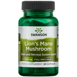 SWANSON Lion's Mane Mushroom 60 kaps. SWANSON Lion's Mane Mushroom 60 kaps.