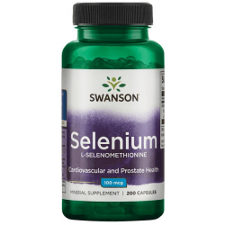 SWANSON Selenium 100mcg 200 kaps. SWANSON Selenium 100mcg 200 kaps.
