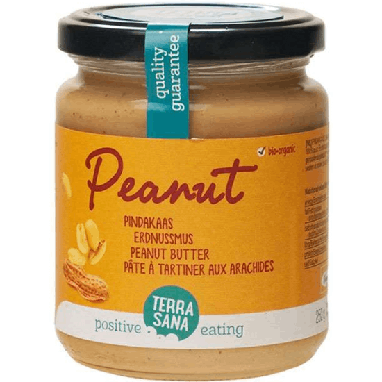 TERRASANA Krem z orzeszków ziemnych (smooth) BIO 250g TERRASANA Krem z orzeszków ziemnych (smooth) BIO 250g